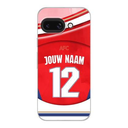 Arsenal telefoonhoesje met naam Google Pixel