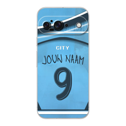 Manchester City telefoonhoesje met naam Google Pixel