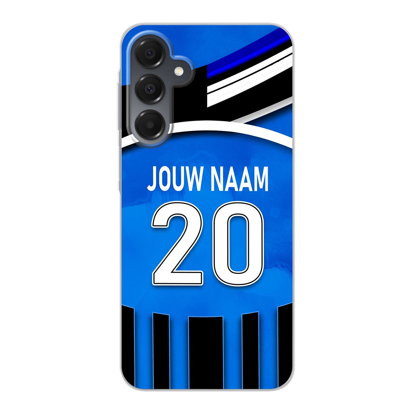 Brugge telefoonhoesje met eigen naam en rugnummer - iPhone - Samsung - Google Pixel