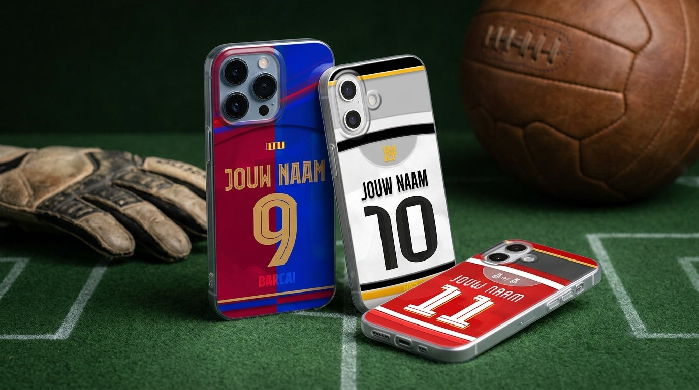 Voetbal Telefoonhoesjes Gepersonaliseerd Met Naam En Rugnummer Cadeau 