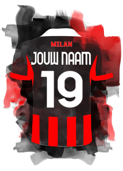 AC Milan Voetbal Poster Jongenskamer of Mancave