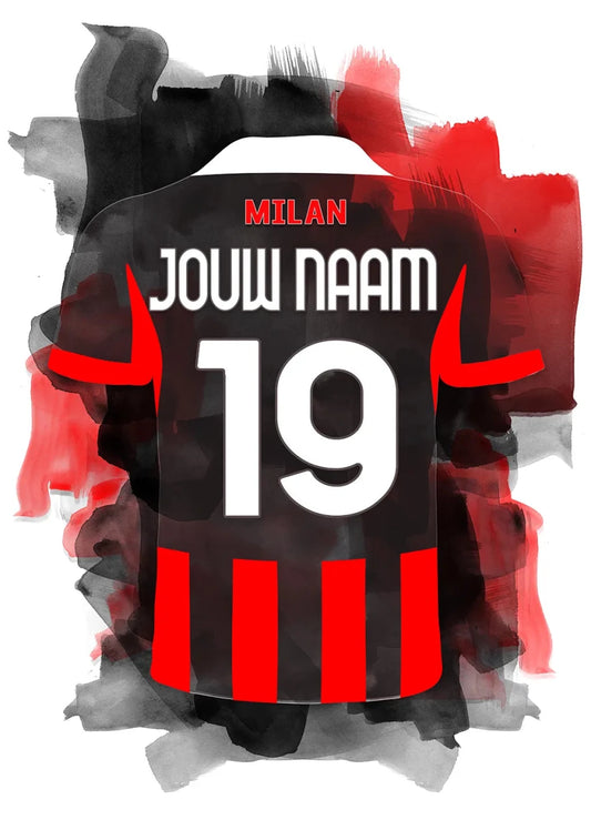 AC Milan Voetbal Poster Jongenskamer of Mancave