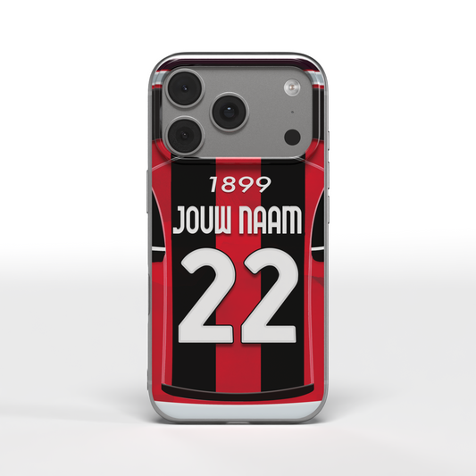 AC Milan Telefoonhoesje Gepersonaliseerd Voetbal Cadeau
