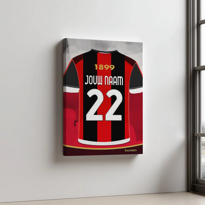 AC Milan Wanddecoratie Aluminium Dibond Mancave