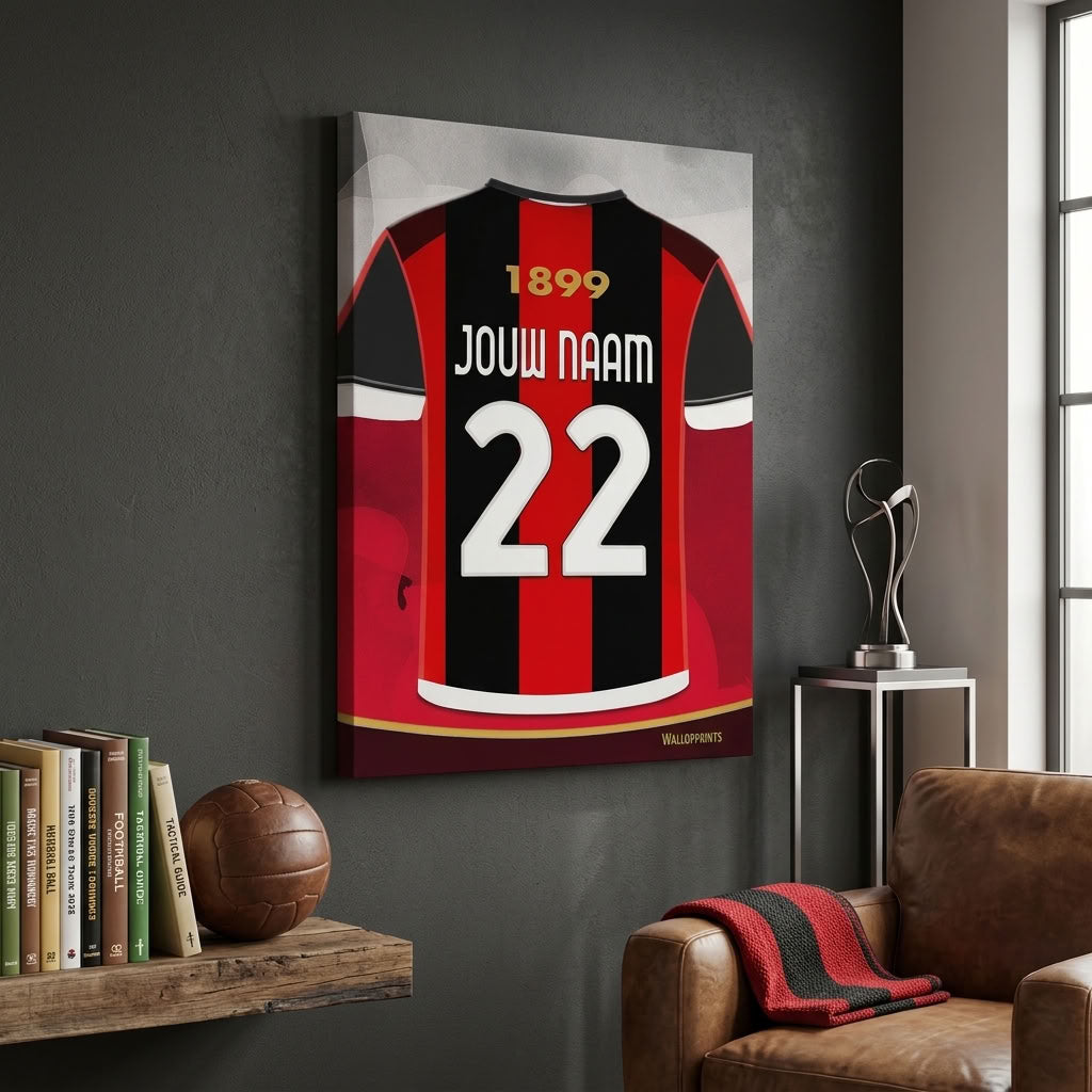 AC Milan Wanddecoratie Canvas