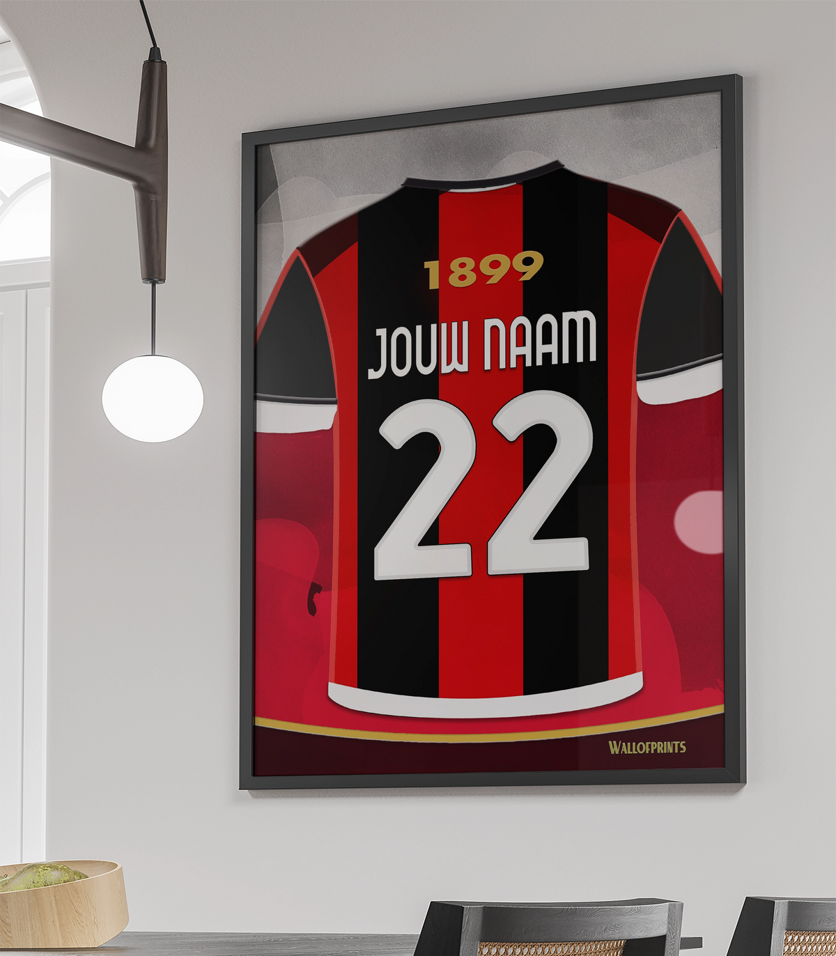 AC Milan Wanddecoratie Poster Met Lijst Verjaardag Cadeau