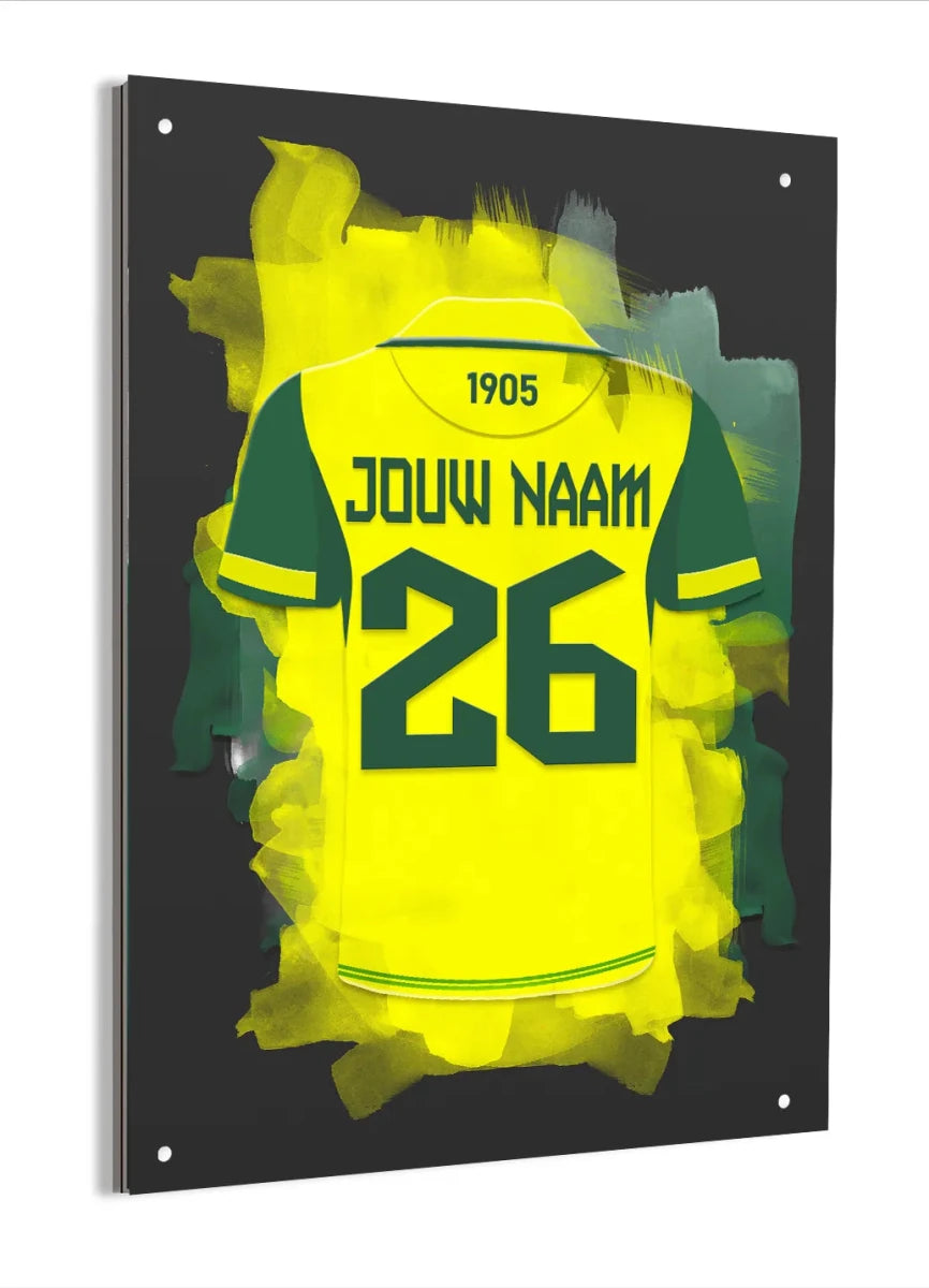 ADO Den Haag Voetbal Aluminium Dibond Wanddecoratie Mancave
