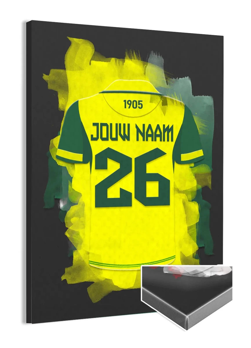 ADO Den Haag Voetbal Canvas Muurdecoratie 