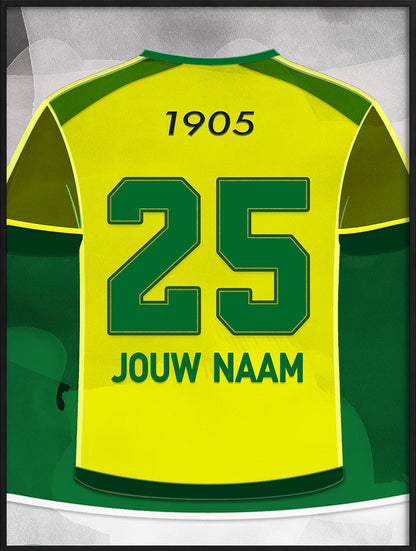ADO Den Haag Wanddecoratie Gepersonaliseerd