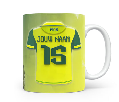 ADO Den Haag voetbal mok met personalisatie - ADO Den Haag voetbal fan cadeau kopen