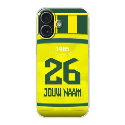 ADO Den Haag telefoonhoesje met naam - Apple iPhone - Voetbal fan kado