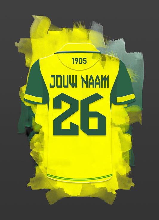 ADO Den Haag wanddecoratie - Losse poster - Voetbal fan cadeau