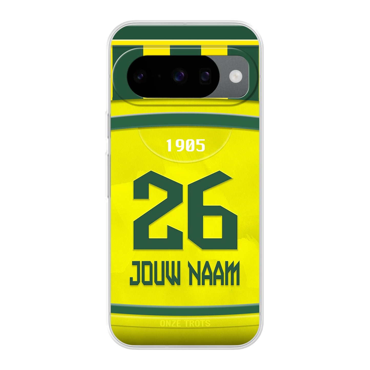 ADO Den Haag telefoonhoesje met naam - Google Pixel - Voetbal fan kado