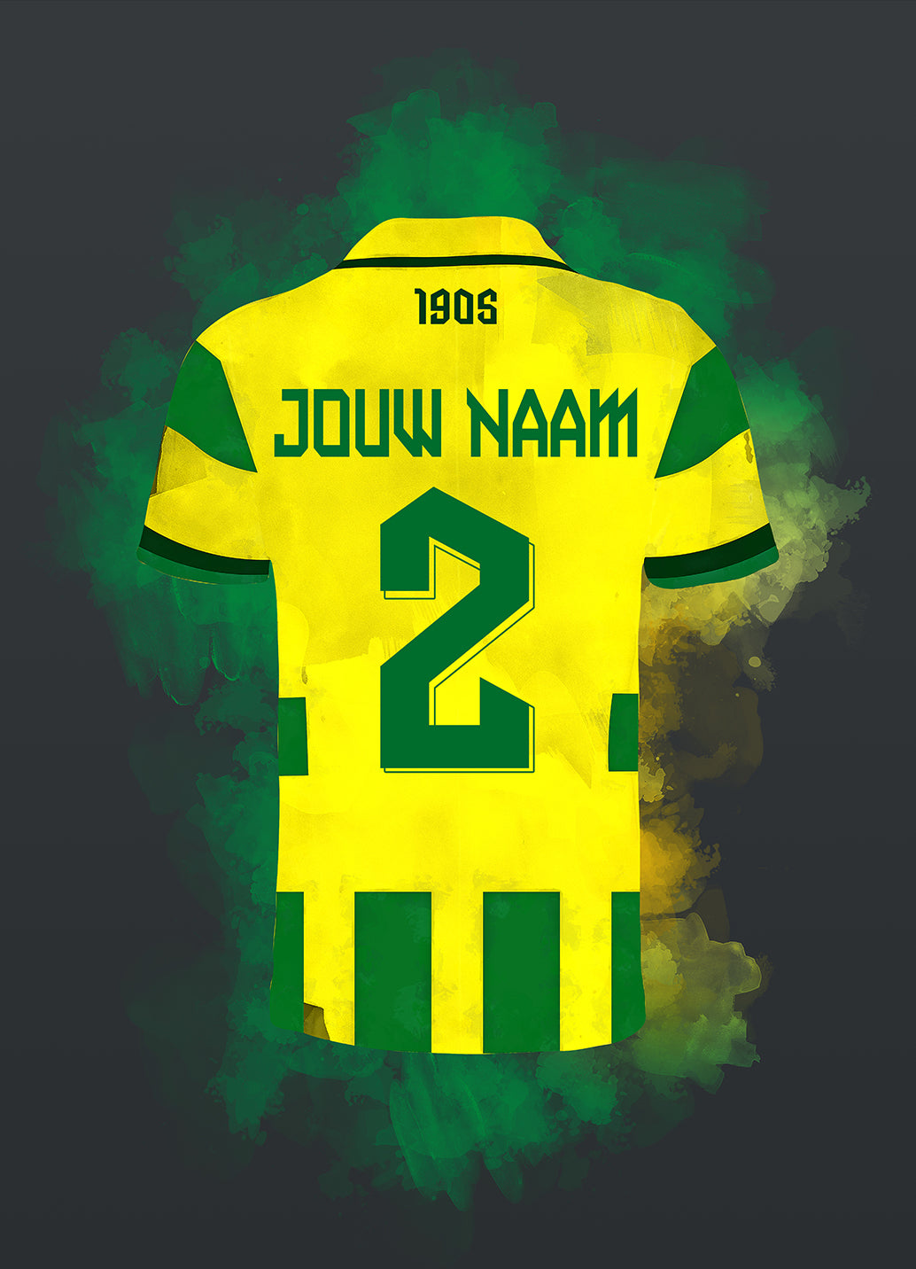 ADO Den Haag voetbalposter met eigen naam