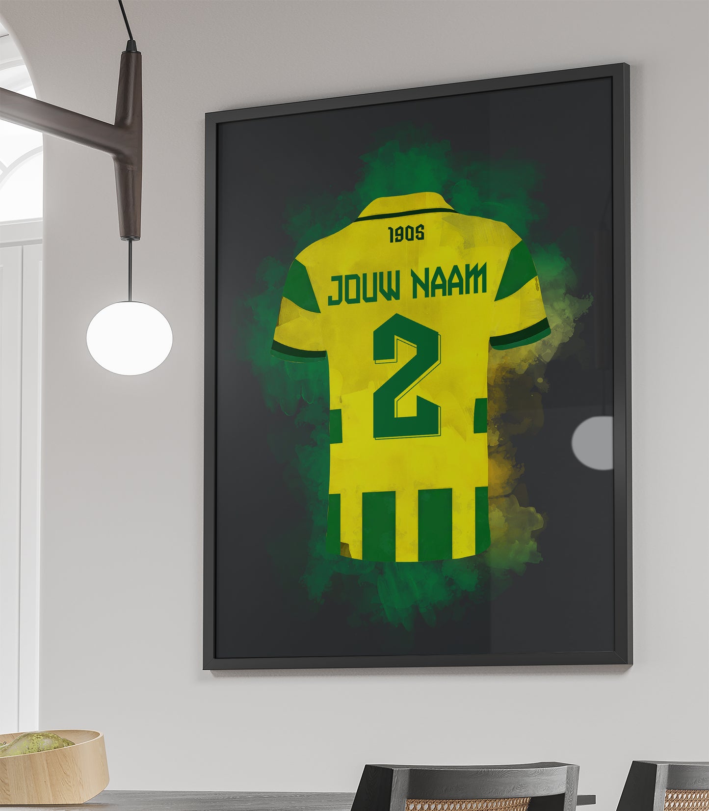 ADO Den Haag voetbalposter met eigen naam