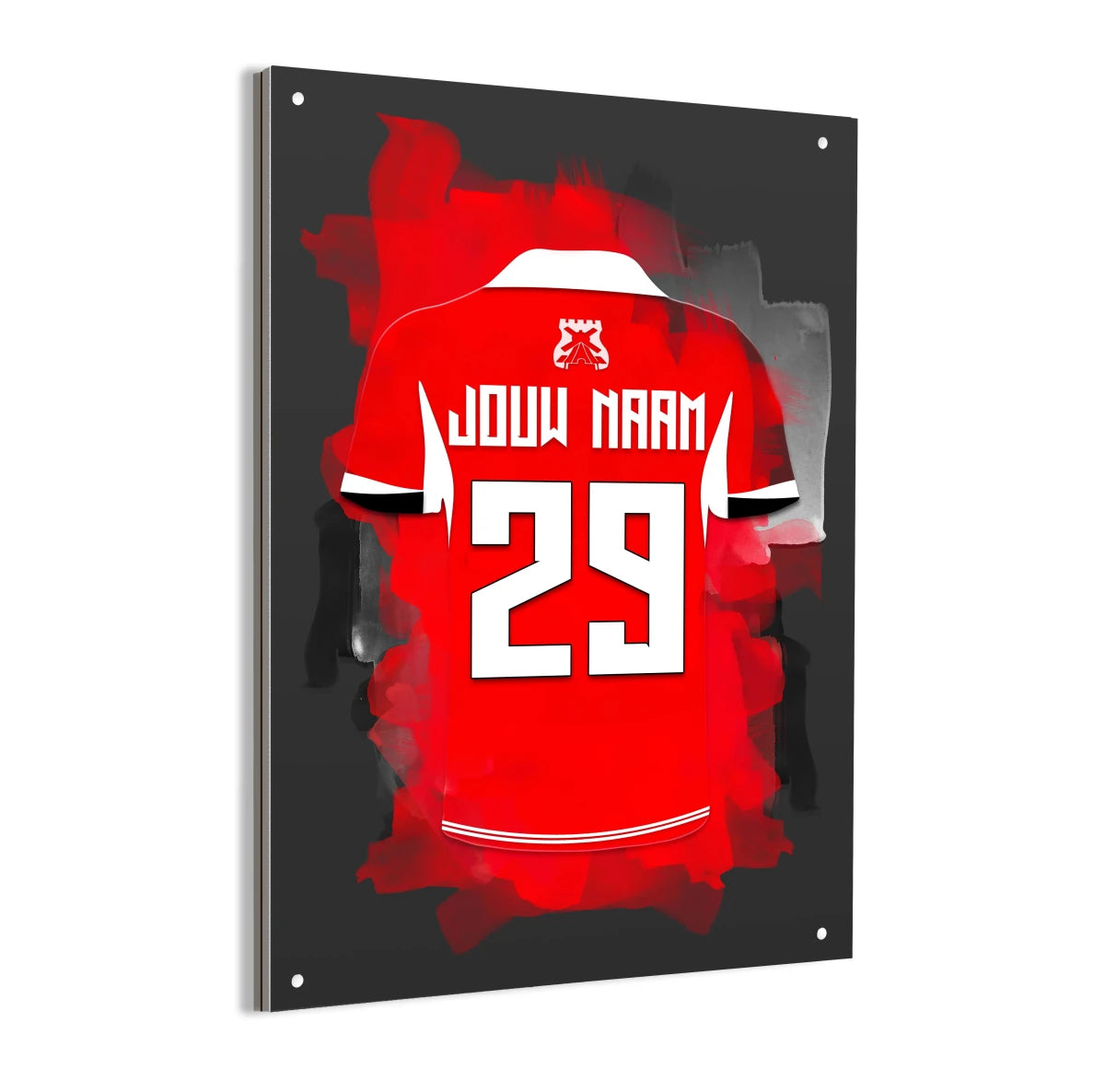 AZ Alkmaar Voetbal Aluminium Dibond Mancave Wanddecoratie