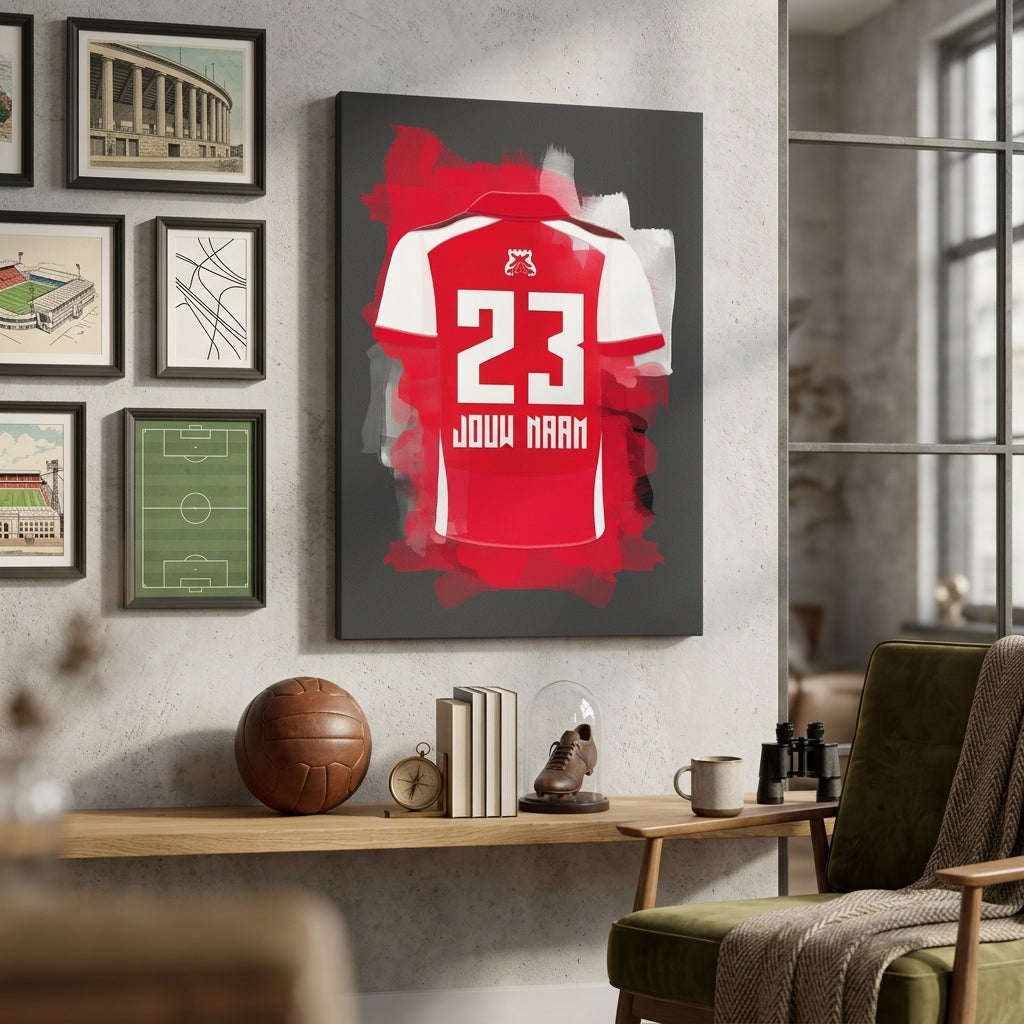 AZ Alkmaar Voetbal Canvas Muurdecoratie Jongenskamer