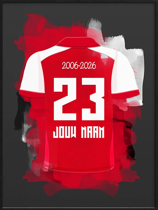 AZ Alkmaar Voetbal Poster Gepersonaliseerd Voetbal Cadeau