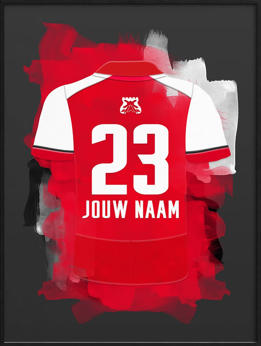 AZ Alkmaar Poster Gepersonaliseerd Voetbalfan Cadeau