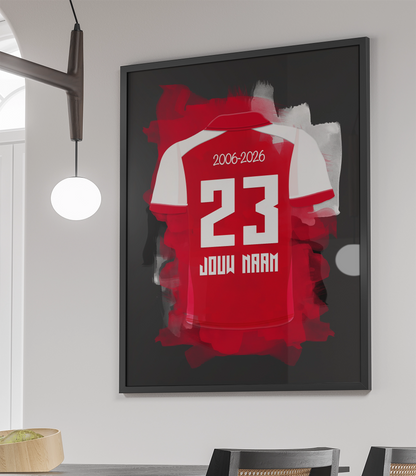 AZ Alkmaar Voetbal Poster Met Eigen Naam Jongenskamer Decoratie