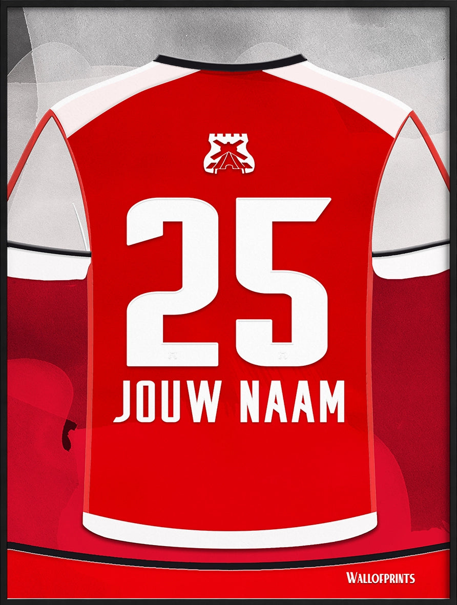 AZ Voetbal Wanddecoratie Gepersonaliseerd