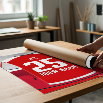 AZ Voetbal Wanddecoratie Poster Met Naam