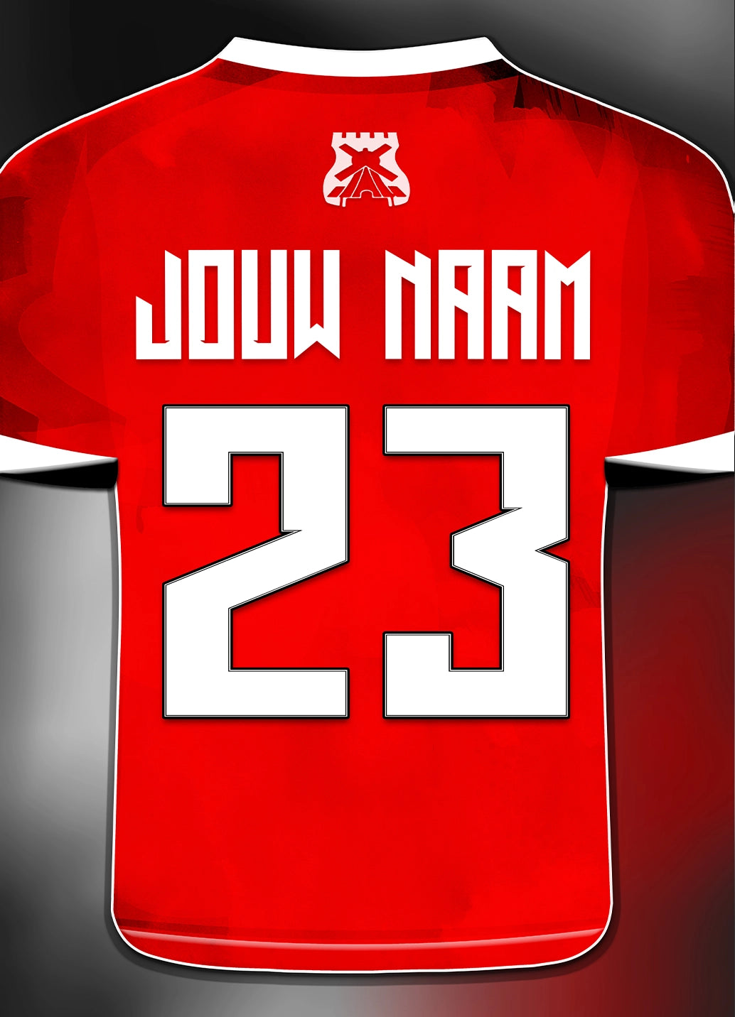 AZ Alkmaar poster met naam en rugnummer