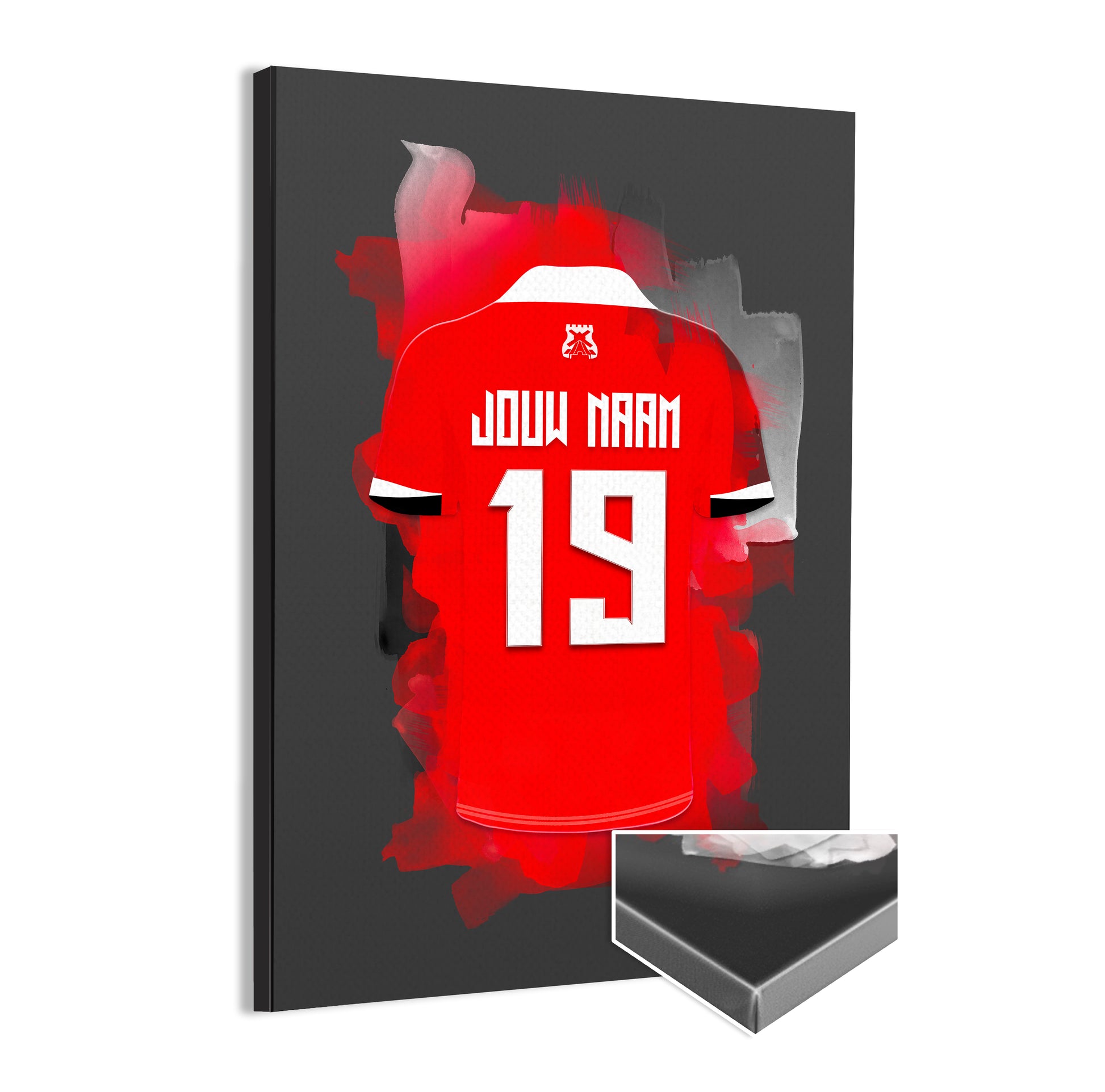 AZ Alkmaar wanddecoratie - Canvas poster - Voetbal fan cadeau
