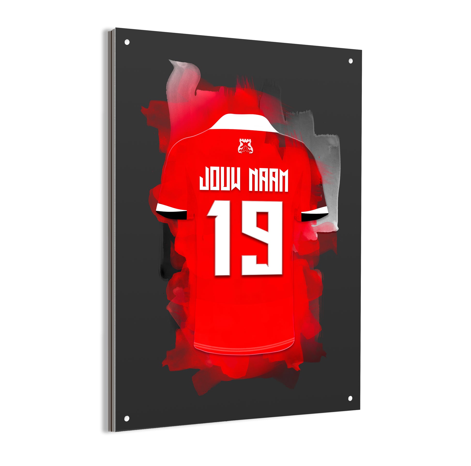 AZ Alkmaar wanddecoratie - Dibond poster - Voetbal fan cadeau
