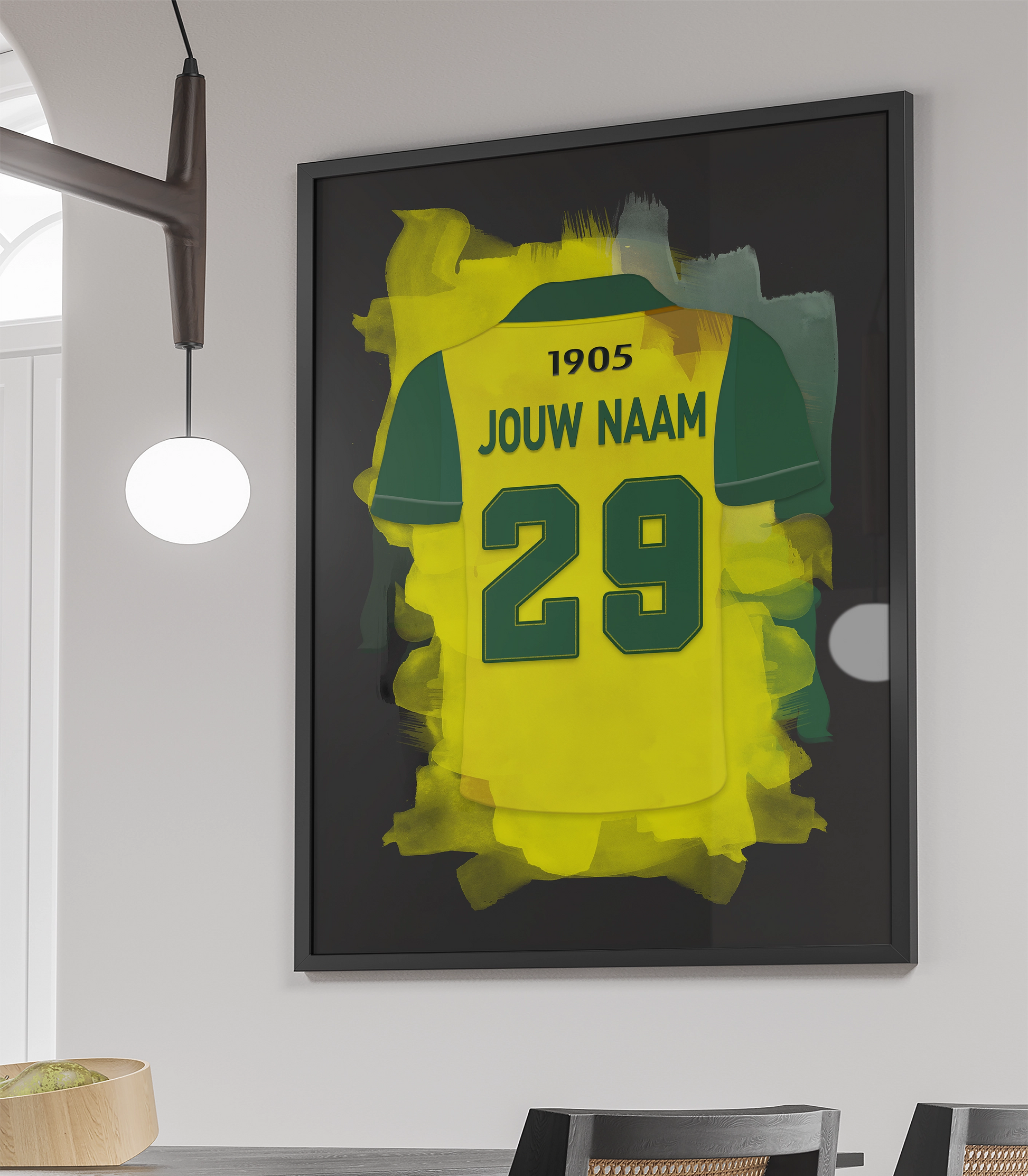 Ado Den Haag Voetbal Poster Met Eigen Naam Personalisatie Verjaardag Cadeau