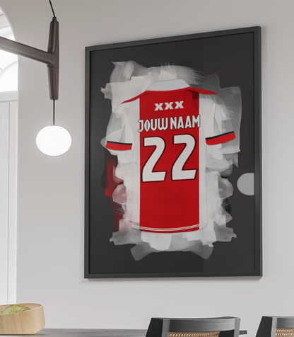 Ajax Amsterdam Voetbal Poster Met Eigen Naam Verjaardag Cadeau