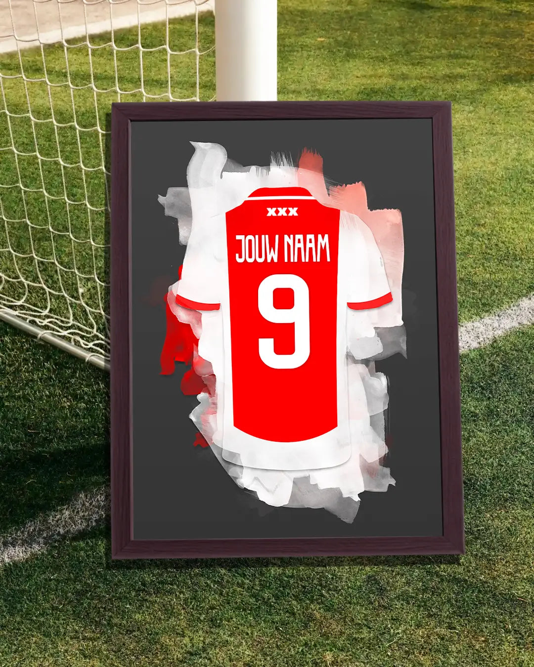 Voetbalposters met eigen naam en rugnummer bij Wallofprints