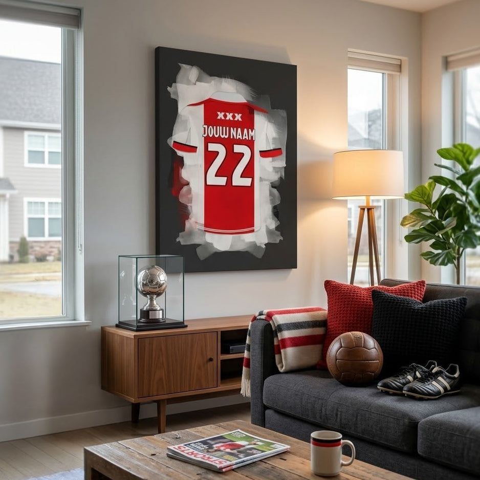 Ajax Amsterdam Voetbal Canvas Muurdecoratie Jongenskamer Bestellen