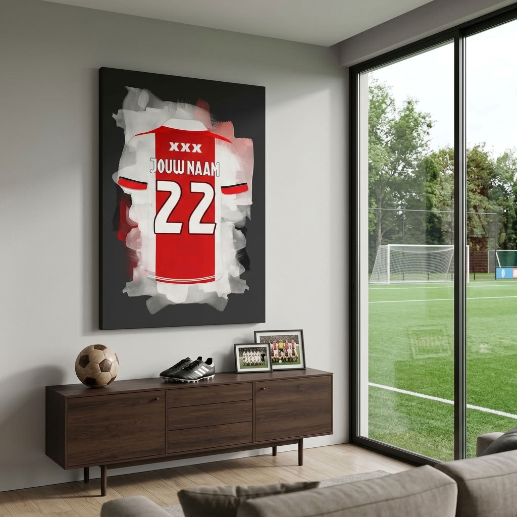 Ajax Voetbal Canvas Wanddecoratie Kopen