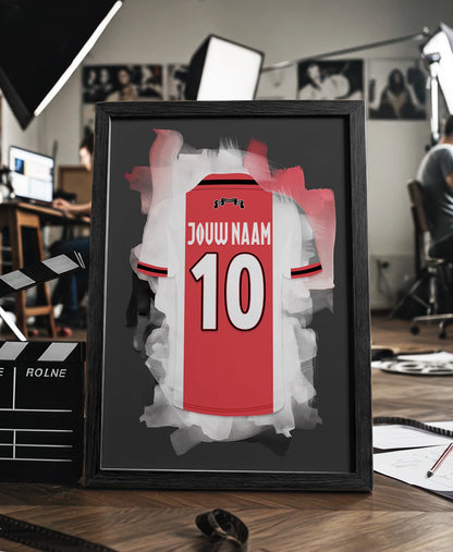 Ajax Amsterdam ingelijste poster met naam