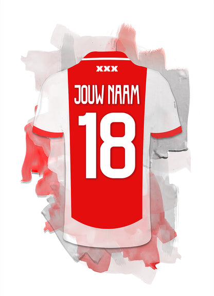 Ajax poster met personalisatie - Ajax print met eigen naam