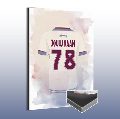 Ajax Amsterdam wanddecoratie - Ajax shirt 2025-2026 poster - Canvas poster - Ajax fan kado