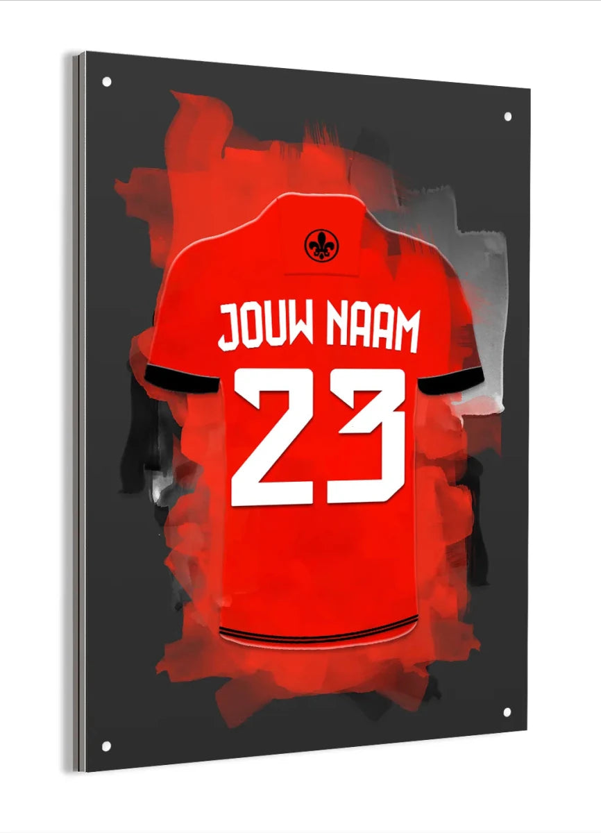 Almere City Voetbal Poster Aluminium Dibond Mancave