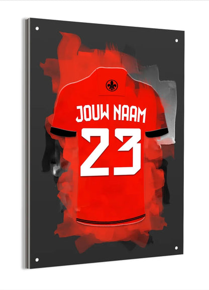 Almere City Voetbal Poster Aluminium Dibond Mancave