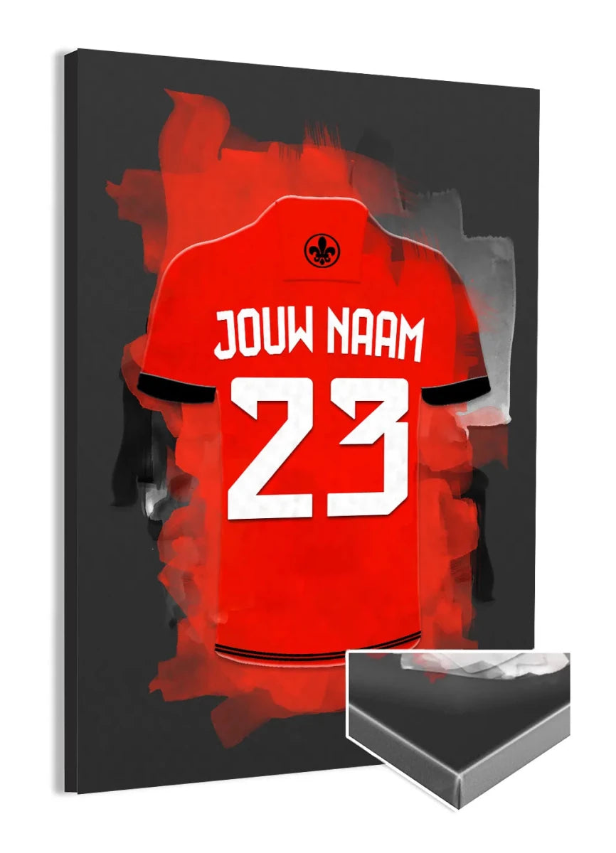 Almere City Voetbal Poster Canvas Muurdecoratie