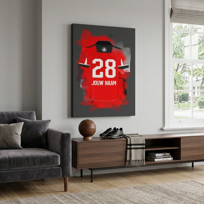 Almere City Voetbal Canvas Muurdecoratie Jongenskamer Bestellen