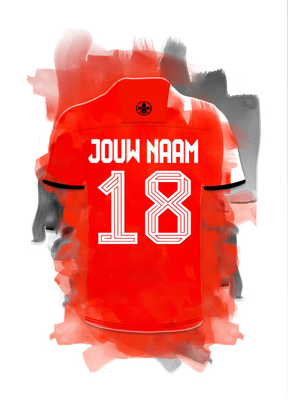 Almere City poster met naam bestellen