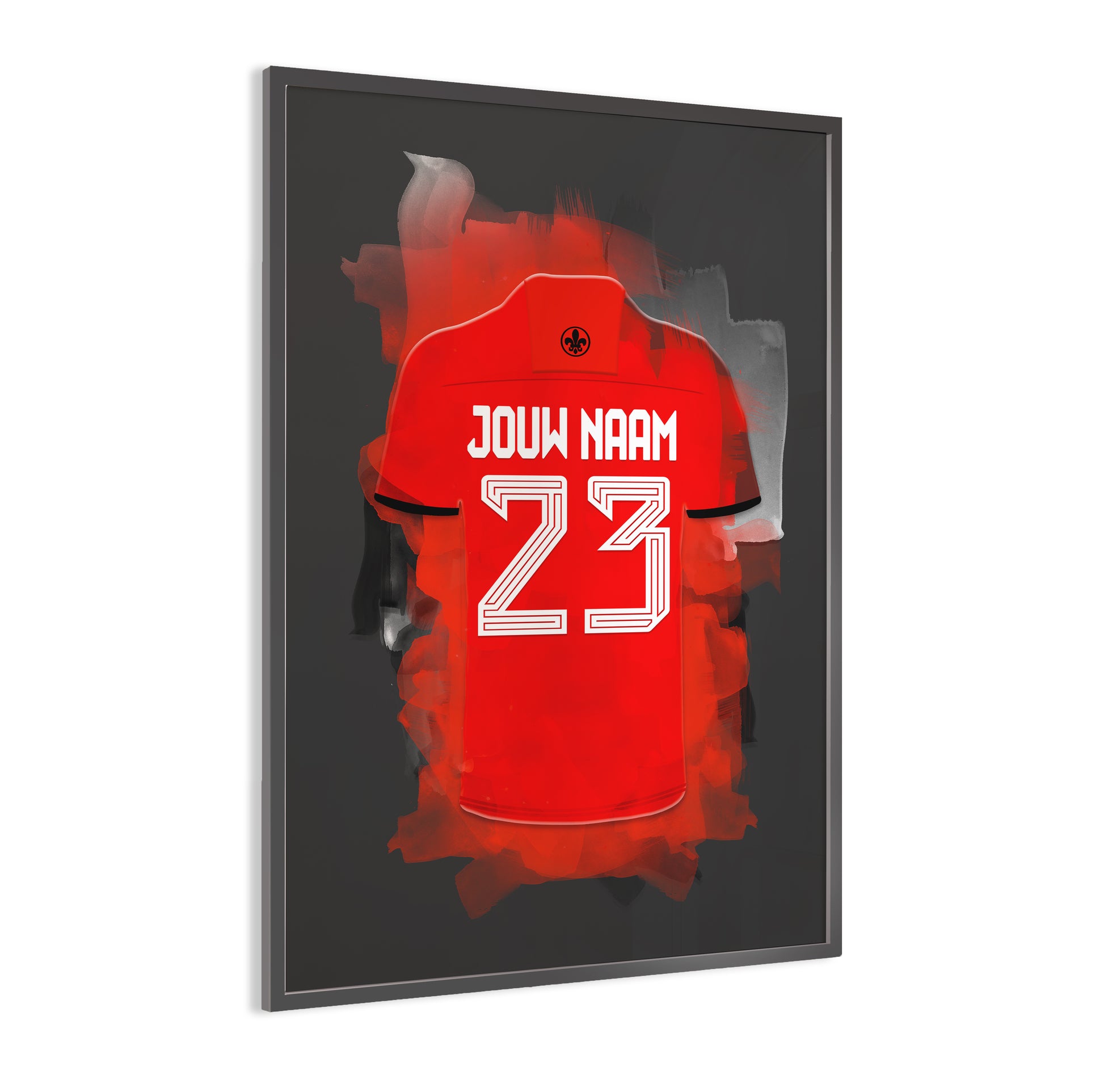 Almere City wanddecoratie - Gepersonaliseerde poster - Voetbal fan cadeau