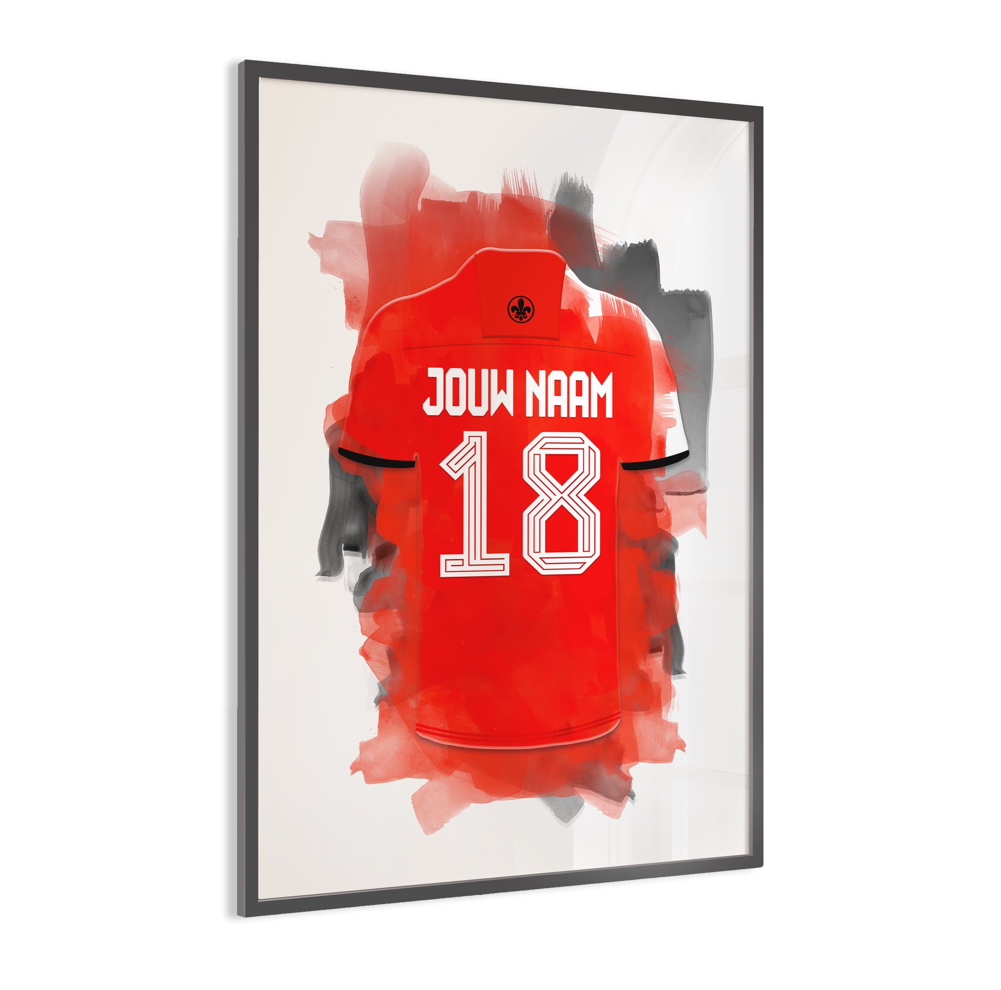 Almere City wanddecoratie - Gepersonaliseerde poster - Voetbal fan cadeau