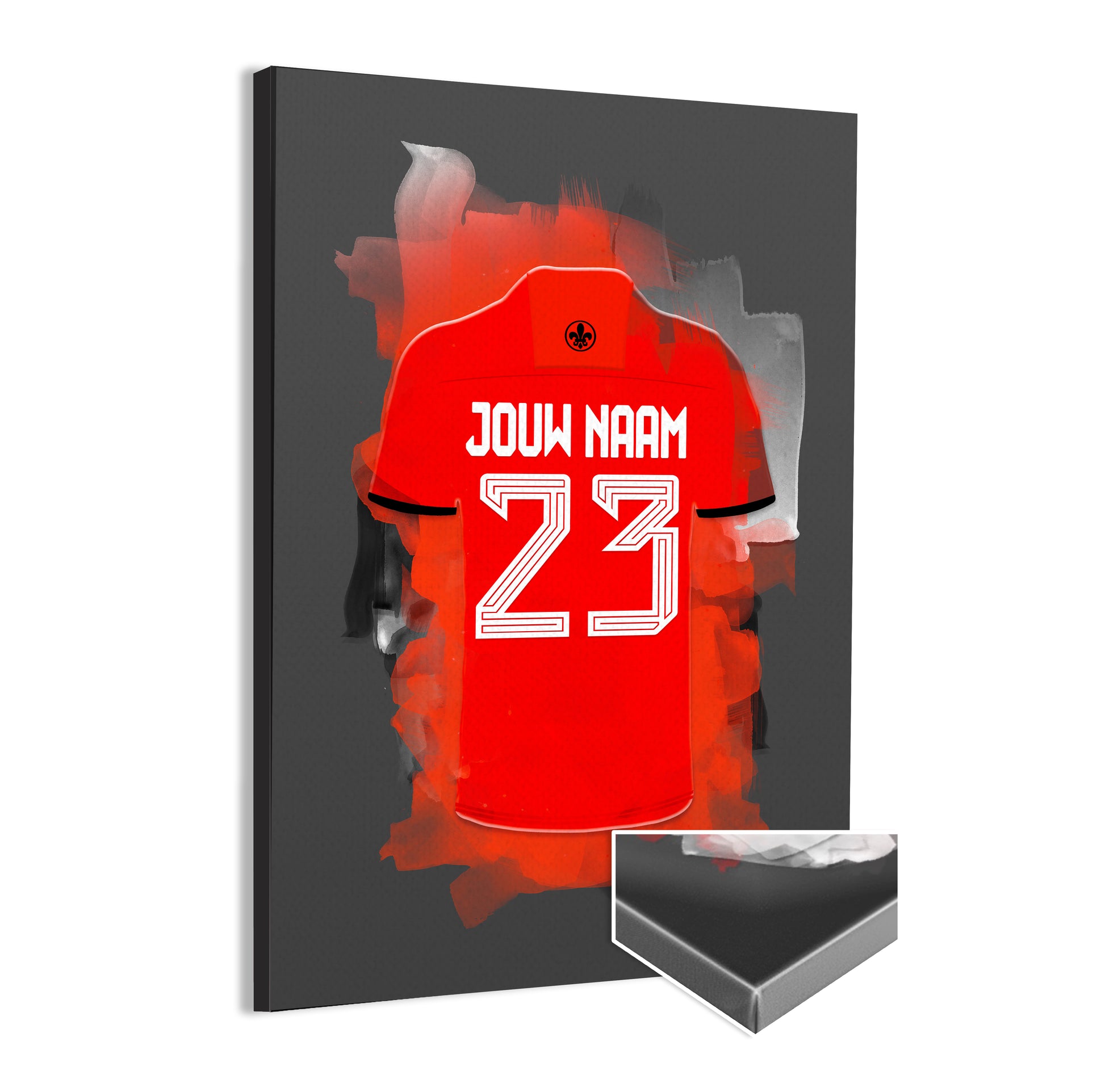 Almere City wanddecoratie - Canvas poster - Voetbal fan cadeau