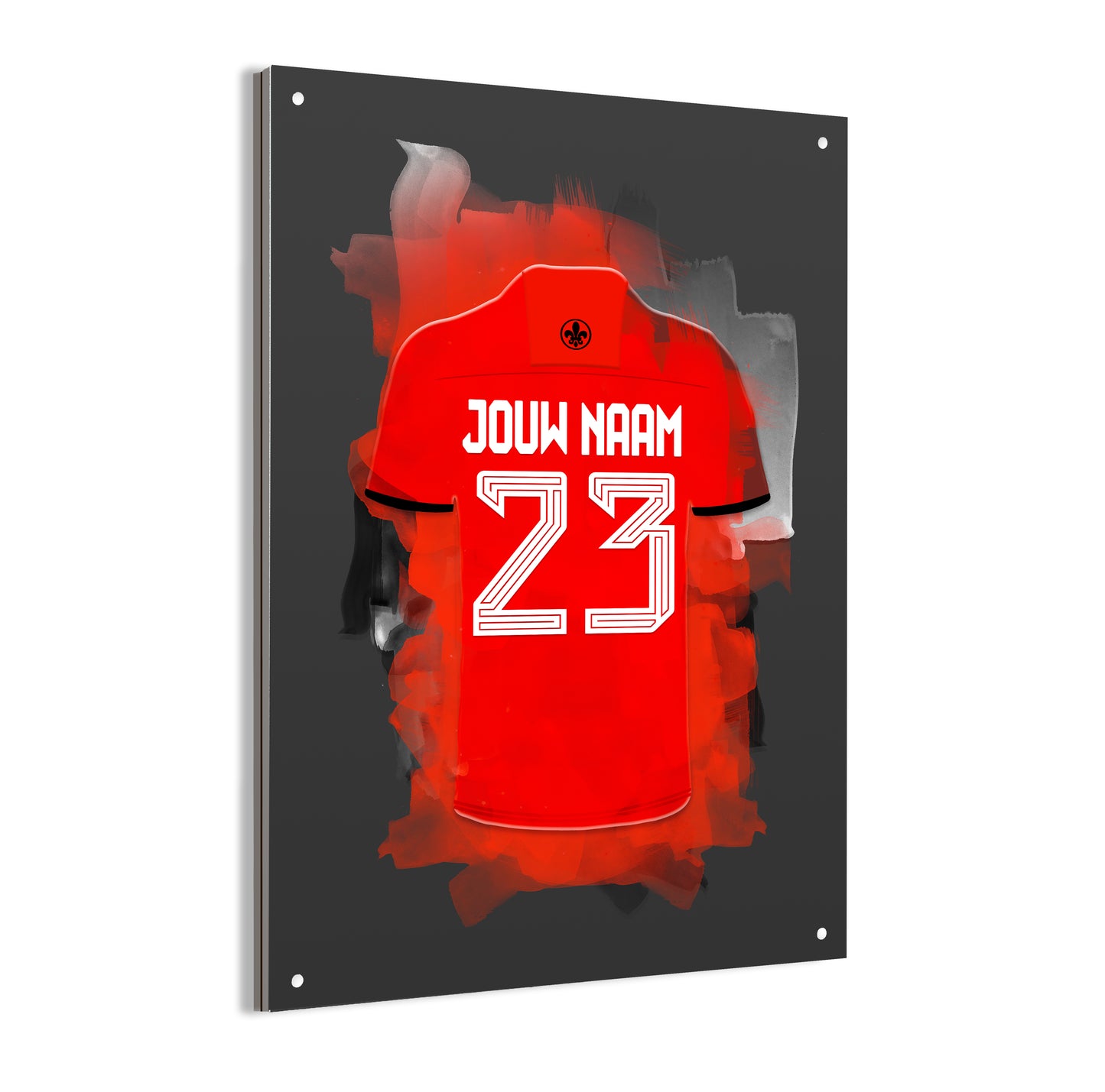 Almere City wanddecoratie - Dibond poster - Voetbal fan cadeau