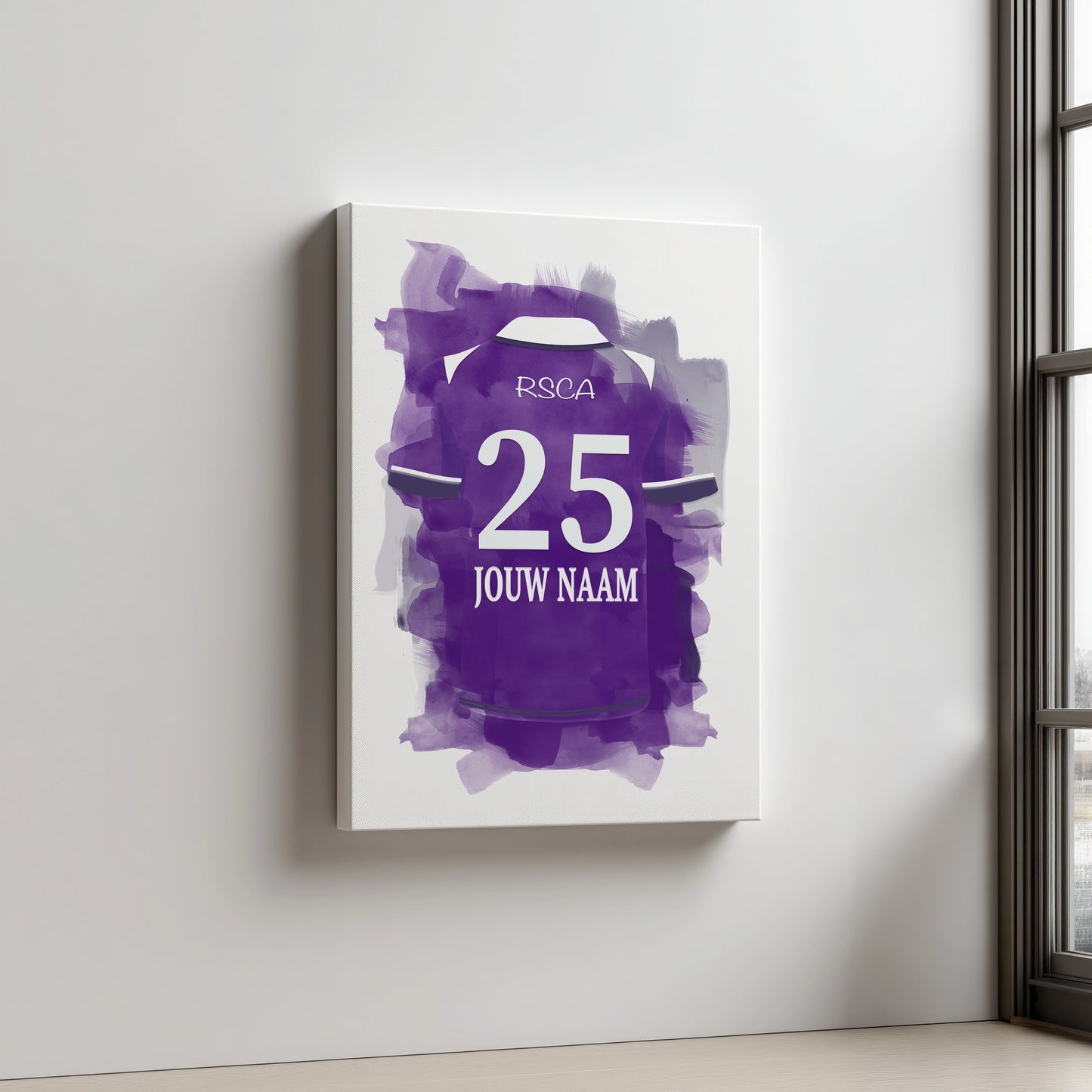 RSC Anderlecht Voetbal Aluminium Dibond Wanddecoratie Cadeau Man