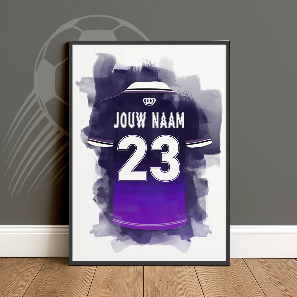 RSCA Anderlecht Poster Met Naam en Rugnummer Cadeau Wanddecoratie