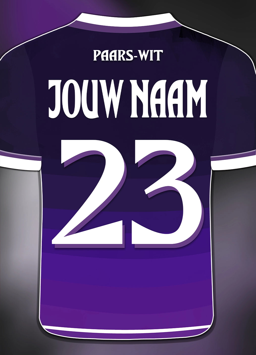 RSC Anderlecht poster met naam en rugnummer