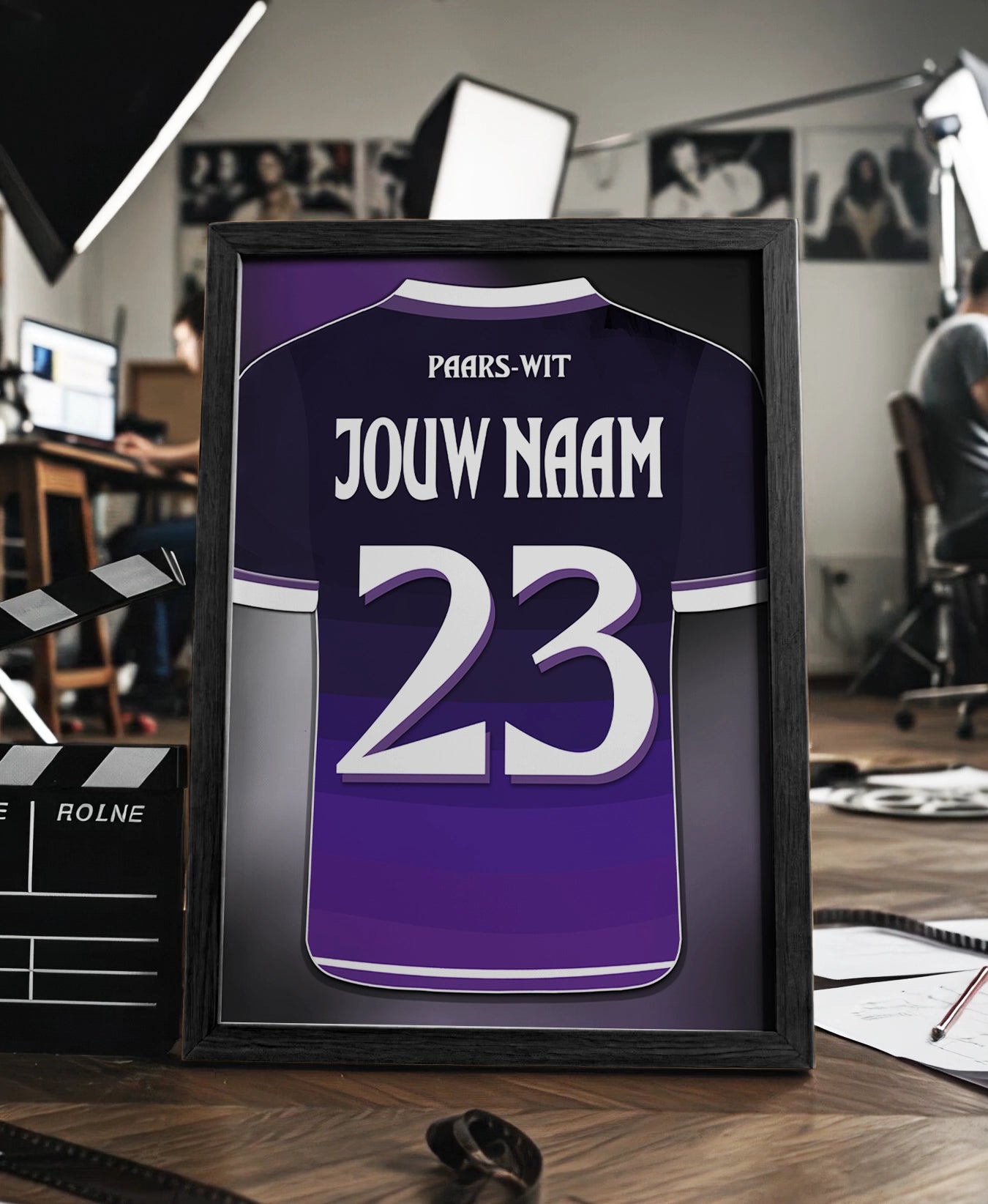 RSC Anderlecht ingelijste poster met naam